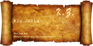 Kis Zella névjegykártya