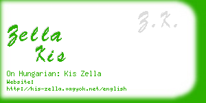 zella kis business card